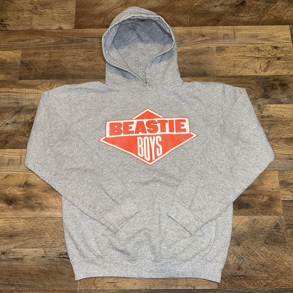 Beastie Boys Hoodie Mens Small Gray Pullover Hip Hop Music